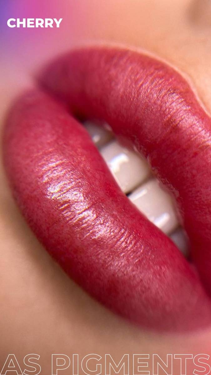 Pigments pour le maquillage permanent lèvres