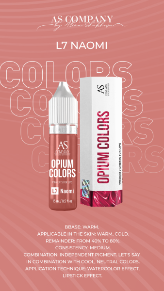 Pigments pour le maquillage permanent lèvres